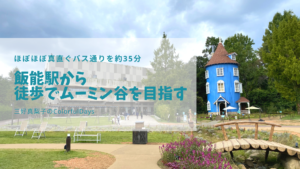 飯能駅からバス通りを歩いてムーミンバレーパークへ行ってみよう
